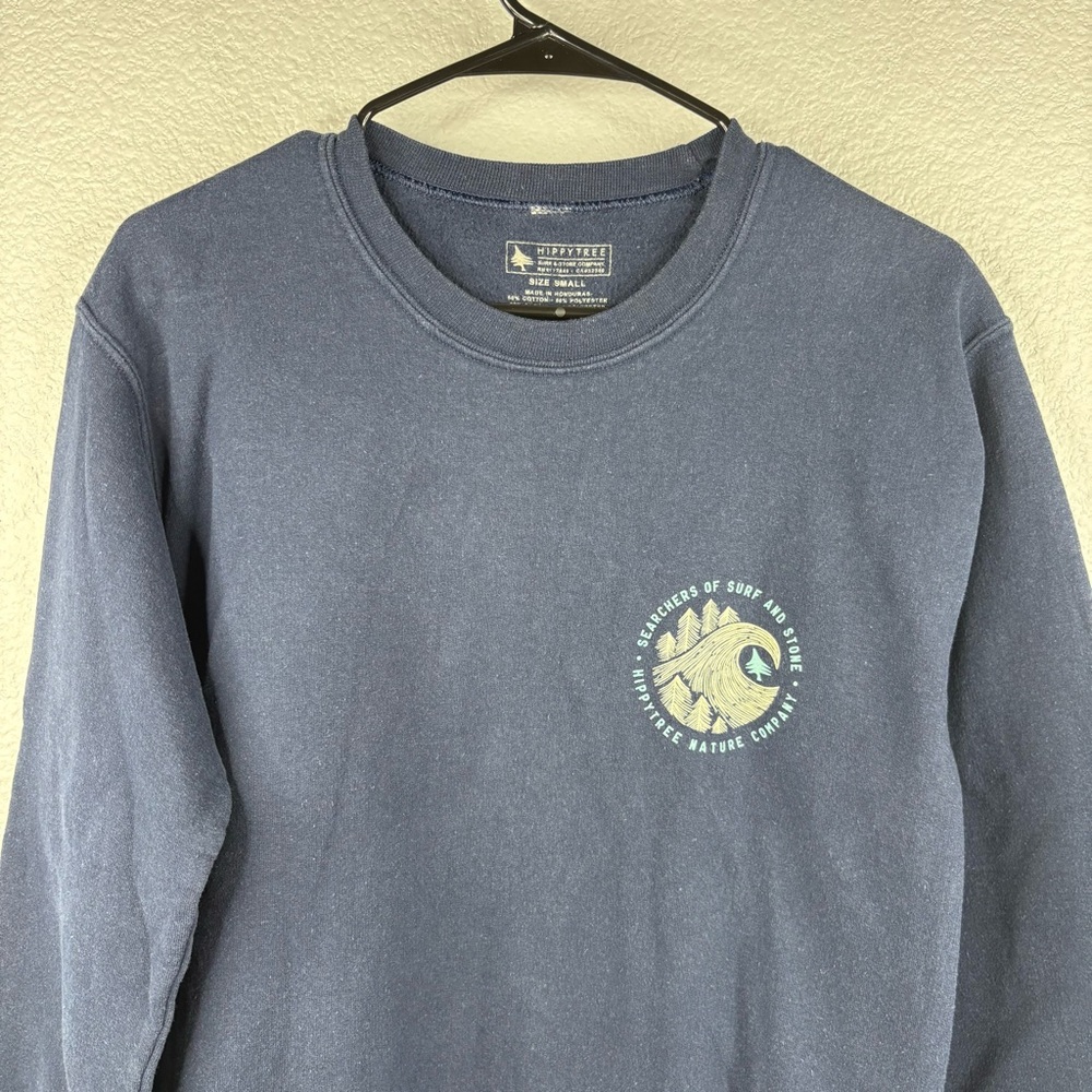 HippyTree Navy Crewneck Sweatshirt - Picture 2 of 8